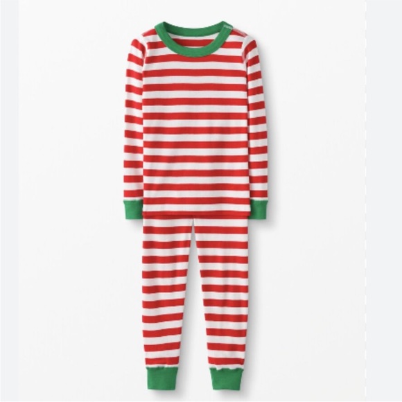 Hanna Andersson Other - [Hanna Andersson] Red and White Striped Long John Pajamas- Size US 5 (110 cm)